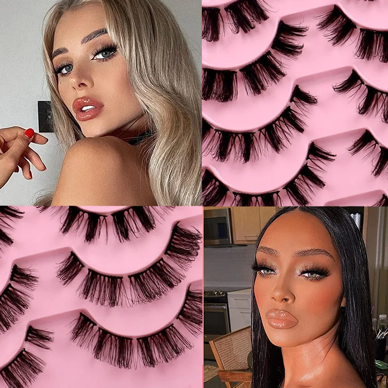 1/10 Pair of Self-adhesive False Eyelashes 3D Mink Eyelashes Extension Curly Thick and Slim Russian False Eyelashes Cosmetics
1/10 Pair of Self-adhesive False Eyelashes 3D Mink Eyelashes Extension Curly Thick and Slim Russian False Eyelashes Cosmetics