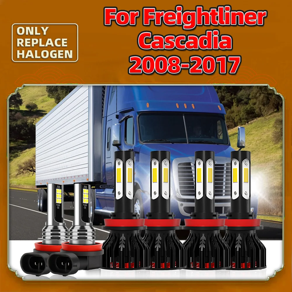 90W LED Headlight 12000LM Car Fog Light Bulbs 12V For Freightliner Cascadia 2008 2009 2010 2011 2012 2013 2014 2015 2016 2017
90W LED Headlight 12000LM Car Fog Light Bulbs 12V For Freightliner Cascadia 2008 2009 2010 2011 2012 2013 2014 2015 2016 2017