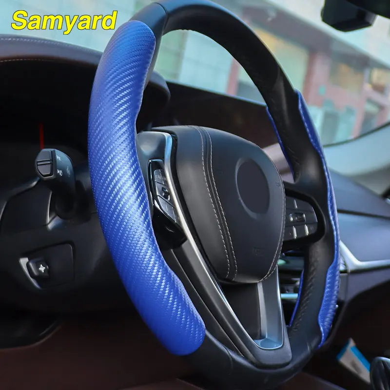 Universal Car Steering Wheel Cover Carbon Fiber Look Steering Wheel Booster Cover For lincoln MKX HYUNDAI i40 KIA CARENS Volvo
Universal Car Steering Wheel Cover Carbon Fiber Look Steering Wheel Booster Cover For lincoln MKX HYUNDAI i40 KIA CARENS Volvo