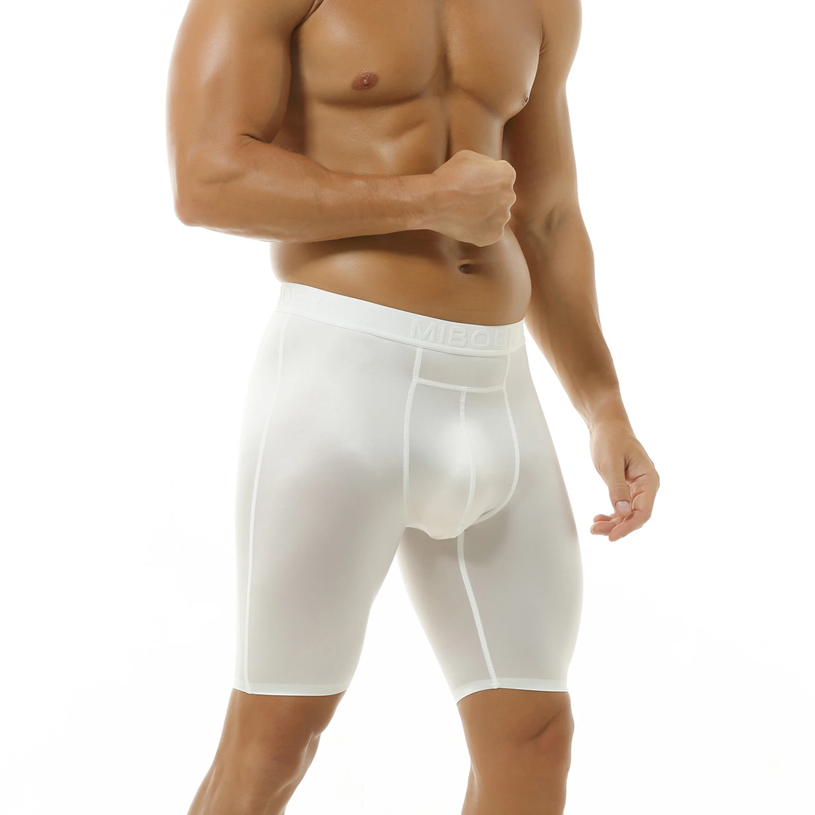 Men's Satin Shorts Sports Mid-length Underwear 3D Bugle Pouch Boxer Shorts Breathable Intimate Bottoms Workout Underpants
Men's Satin Shorts Sports Mid-length Underwear 3D Bugle Pouch Boxer Shorts Breathable Intimate Bottoms Workout Underpants
