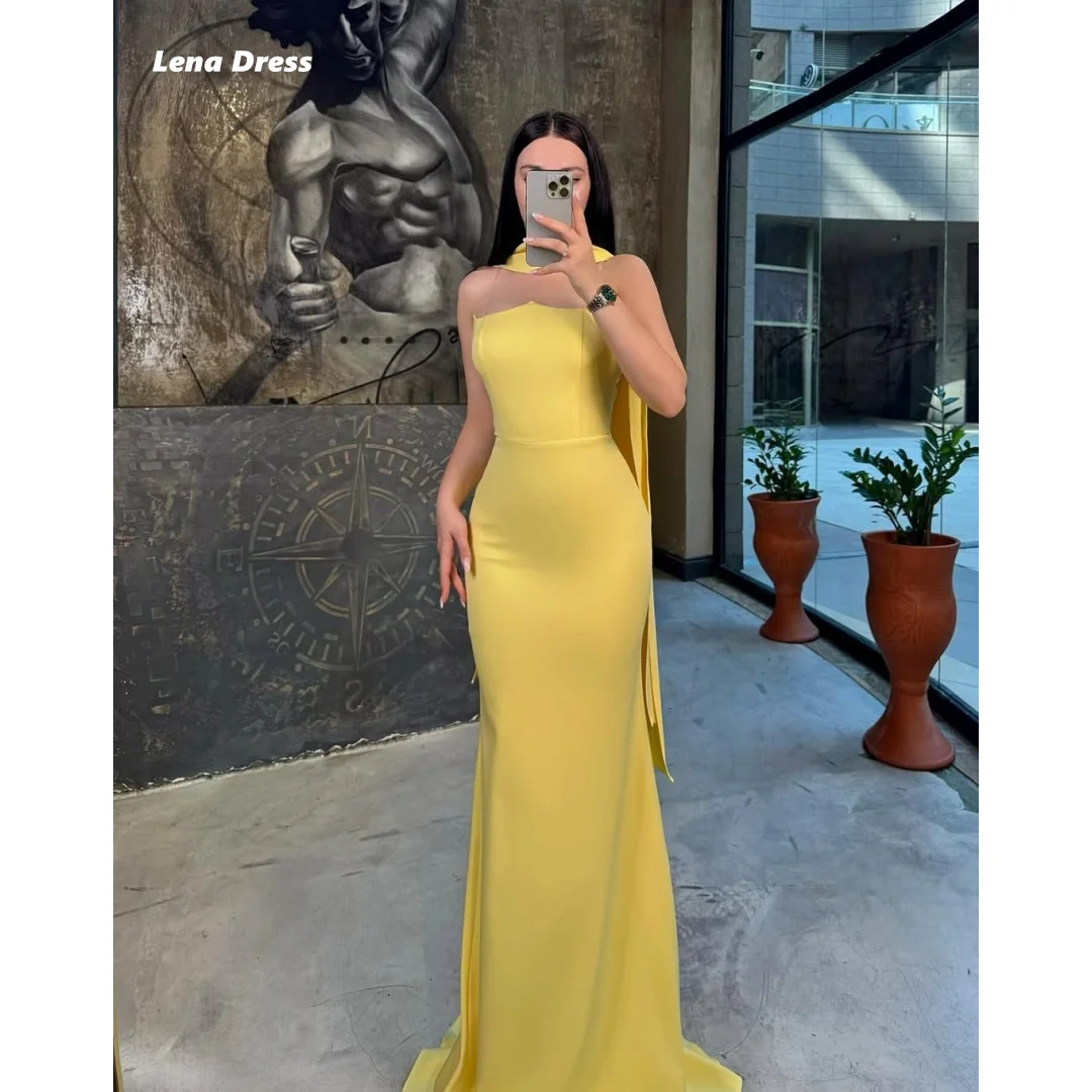 Lena Yellow Luxurious Women's Evening Dresses for Special Occasions Elegant Dress Customized Prom Clothes Off Shoulder Shawl
Lena Yellow Luxurious Women's Evening Dresses for Special Occasions Elegant Dress Customized Prom Clothes Off Shoulder Shawl