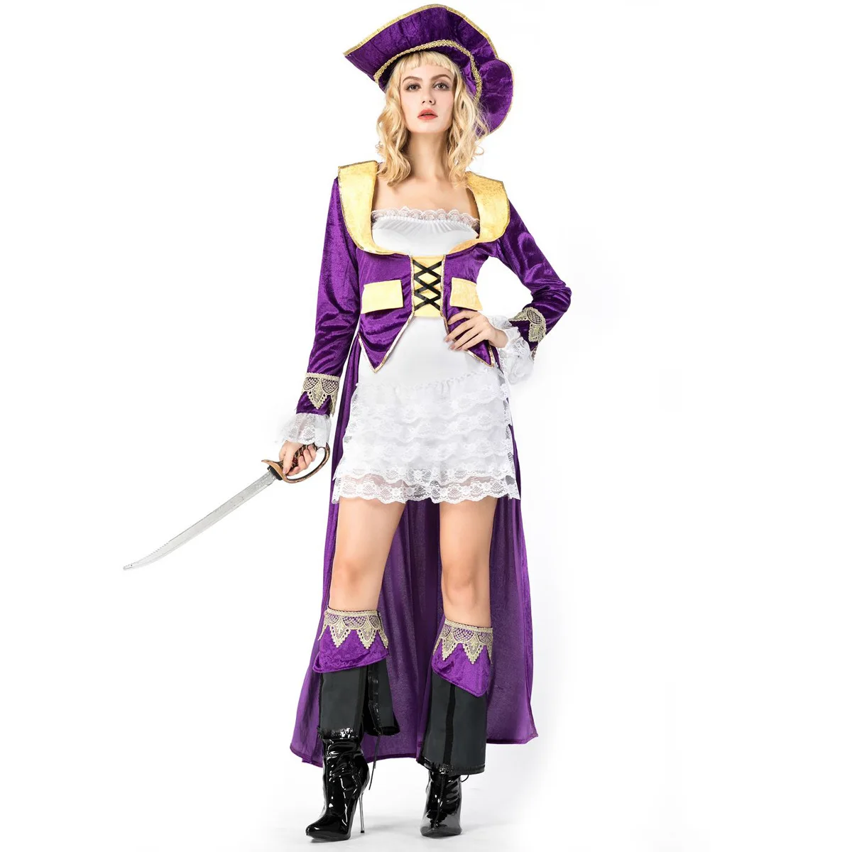 Halloween Adult Female Pirate Costume, Captain Jack Pirate Costume, Pirates of The Caribbean Cape Pirate Costume
Halloween Adult Female Pirate Costume, Captain Jack Pirate Costume, Pirates of The Caribbean Cape Pirate Costume