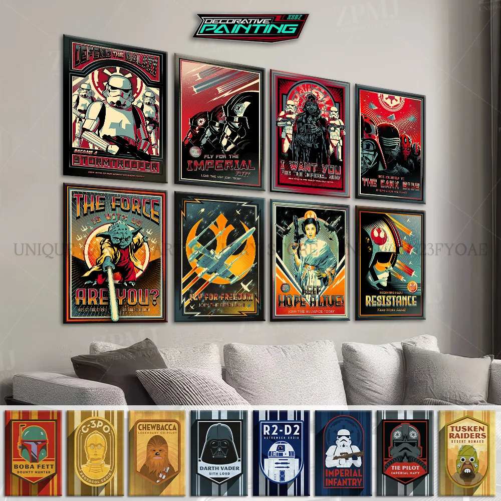 Star Wars Movie Nine Trilogy Wall Art Canvas Pictures Simple Home Decor Painting Prints Mural For Living Room No Frame Poster
Star Wars Movie Nine Trilogy Wall Art Canvas Pictures Simple Home Decor Painting Prints Mural For Living Room No Frame Poster