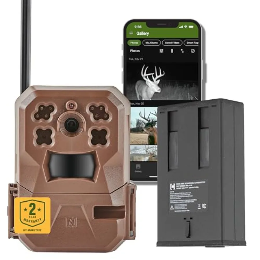 Trail camera for outdoor wildlife monitoring, ABS plastic body, black color, features auto-connect nationwide cellular coverage
Trail camera for outdoor wildlife monitoring, ABS plastic body, black color, features auto-connect nationwide cellular coverage