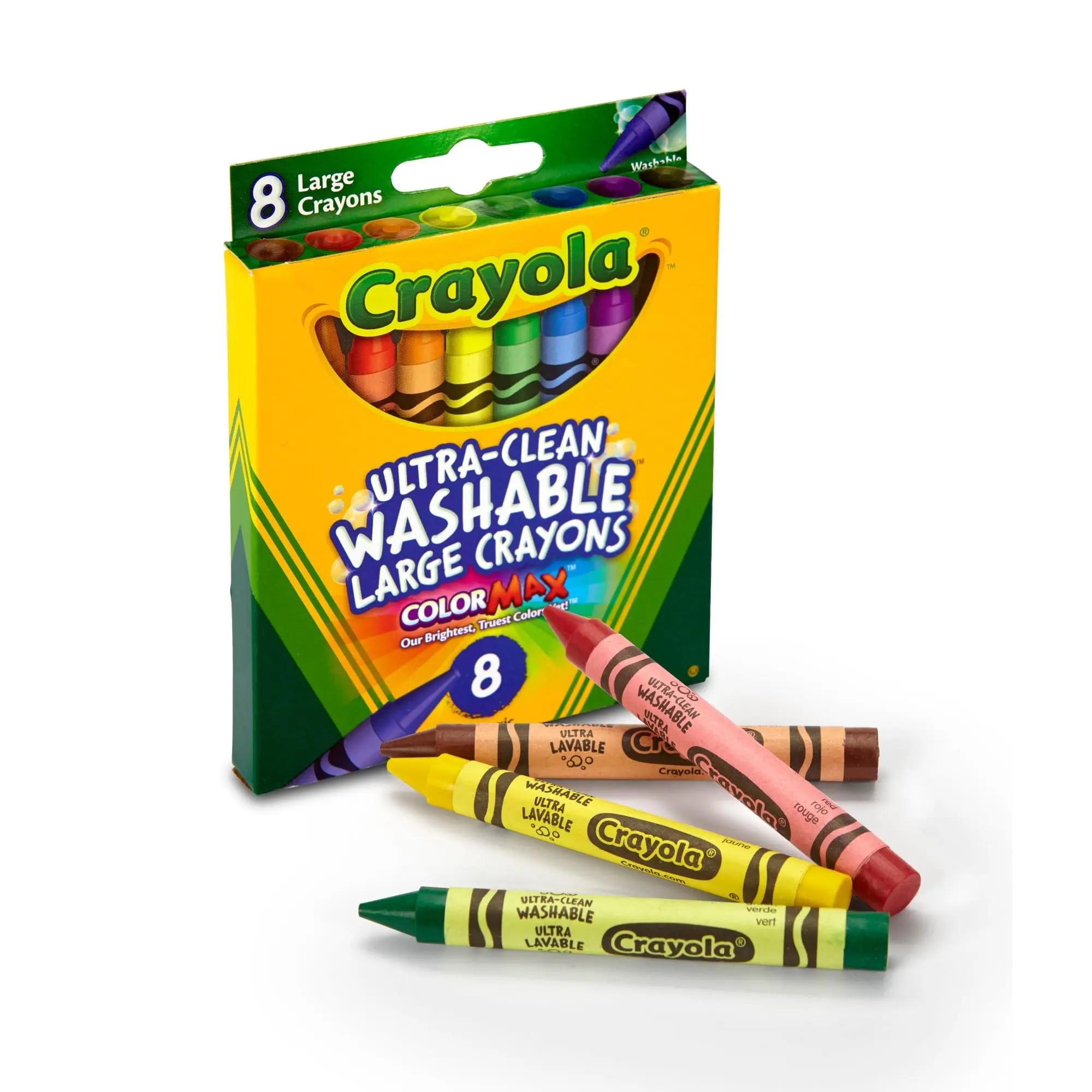 Мелки Crayola Ultra Clean, большие, моющиеся, школьные принадлежности, 8 штук, 52-3280
Мелки Crayola Ultra Clean, большие, моющиеся, школьные принадлежности, 8 штук, 52-3280