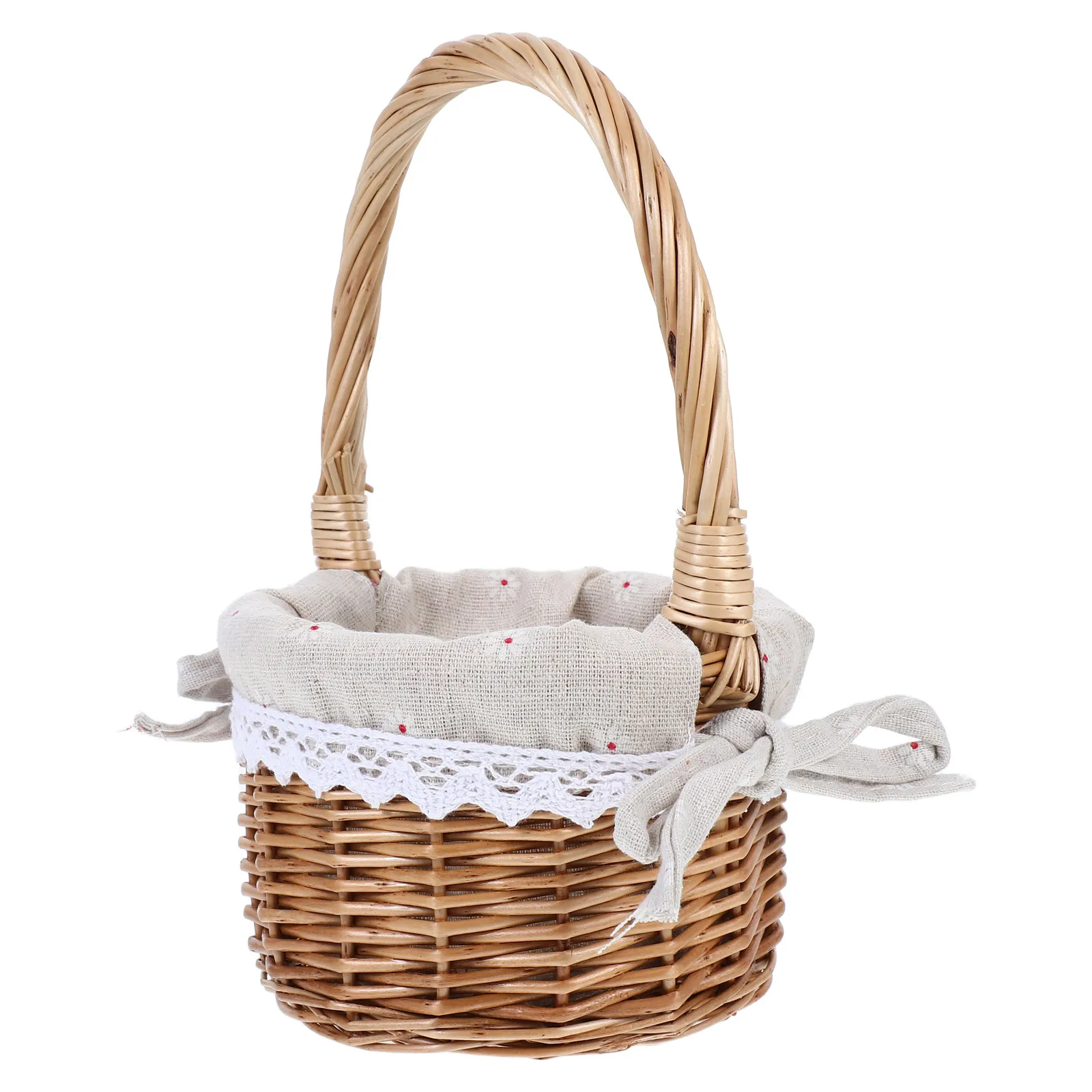 Handmade Willow Flower Baskets Small Round Wicker Handwoven Portable Elegant Wedding Bridal Shower Princess Style Storage Boxes
Handmade Willow Flower Baskets Small Round Wicker Handwoven Portable Elegant Wedding Bridal Shower Princess Style Storage Boxes