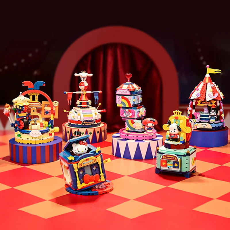 Новые строительные блоки Sanrio Keeppley, оригинальная серия Magic Circus Kuromi Hellokitty, украшение, модель-головоломка, детские игрушки, подарок
Новые строительные блоки Sanrio Keeppley, оригинальная серия Magic Circus Kuromi Hellokitty, украшение, модель-головоломка, детские игрушки, подарок