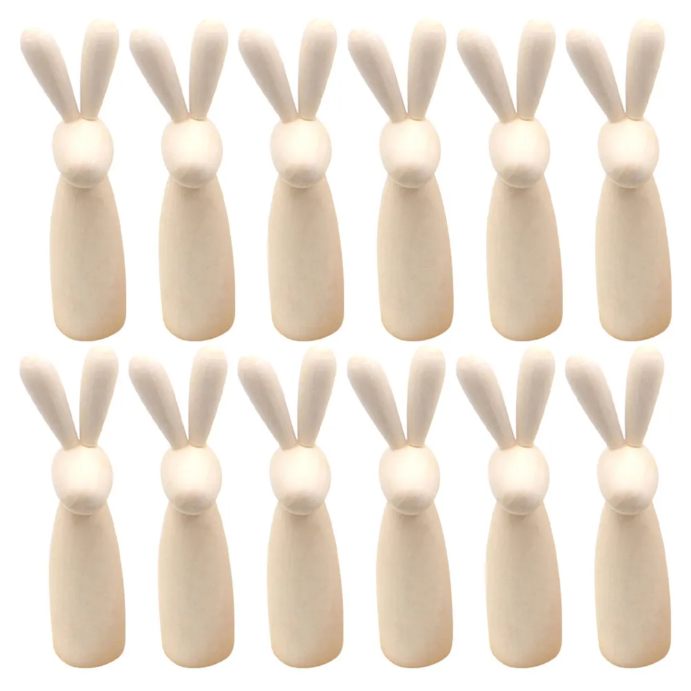 12Pcs Natural Wood Bunny Peg Figures Unpainted Small Wooden Animal Statues for DIY Crafts Easter Decorations Handmade Timber
12Pcs Natural Wood Bunny Peg Figures Unpainted Small Wooden Animal Statues for DIY Crafts Easter Decorations Handmade Timber
