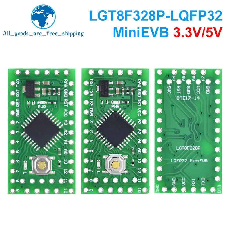 1/3pcs LGT8F328P LQFP32 MiniEVB 3.3V / 5V Replaces Pro Mini ATMEGA328P Fully Compatible For Arduino USE HT42B534-1 Driver
1/3pcs LGT8F328P LQFP32 MiniEVB 3.3V / 5V Replaces Pro Mini ATMEGA328P Fully Compatible For Arduino USE HT42B534-1 Driver