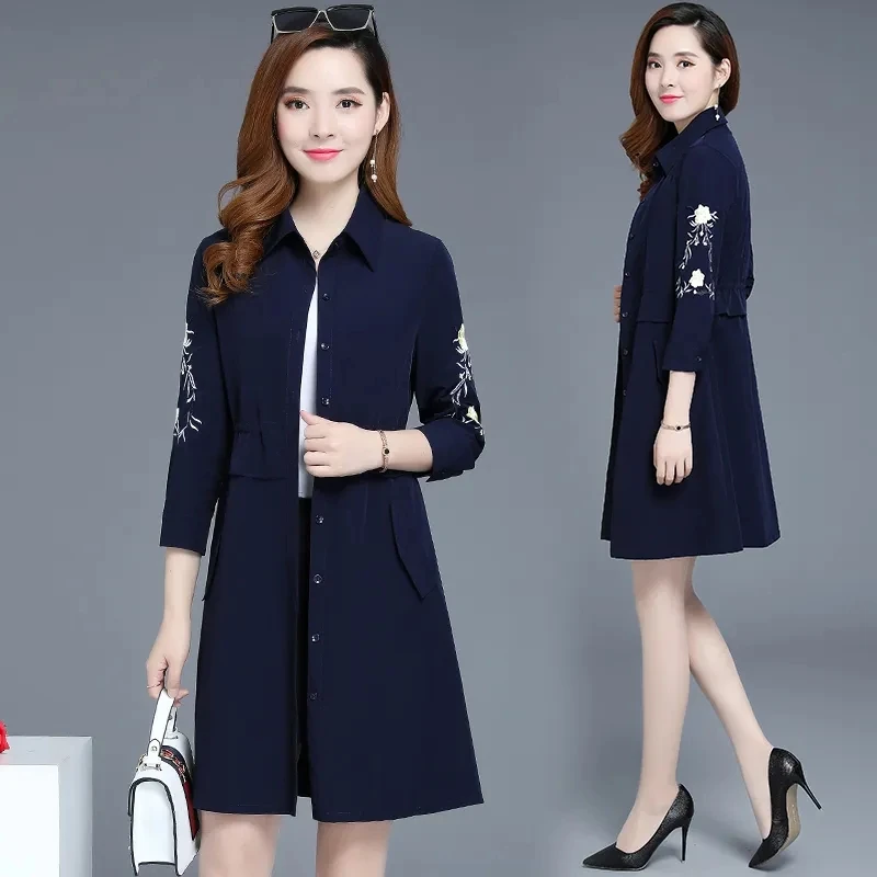Trench Coat Women Spring New Korean Slim All-match Windbreaker Jacket Female Long Large Size Casual Versatile Autumn Outerwear
Trench Coat Women Spring New Korean Slim All-match Windbreaker Jacket Female Long Large Size Casual Versatile Autumn Outerwear