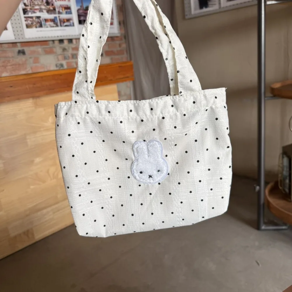 Miffy Kawaii Wave Point Handbag Large Capacity Portable Versatile Commuter Storage Bag Cute Gift Toy
Miffy Kawaii Wave Point Handbag Large Capacity Portable Versatile Commuter Storage Bag Cute Gift Toy