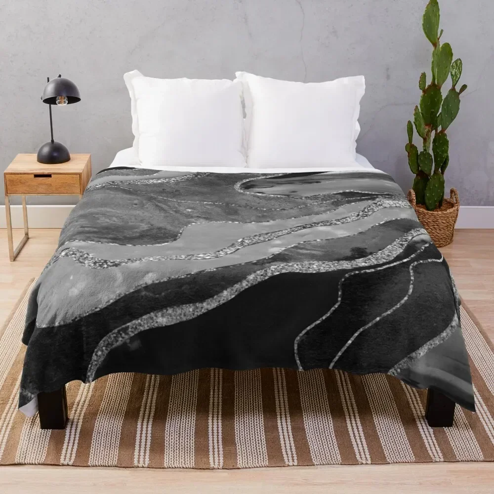 Gray Black White Marble Agate Silver Glitter Glam #1 (Faux Glitter) #decor #art Throw Blanket Hairys Designers Blankets
Gray Black White Marble Agate Silver Glitter Glam #1 (Faux Glitter) #decor #art Throw Blanket Hairys Designers Blankets