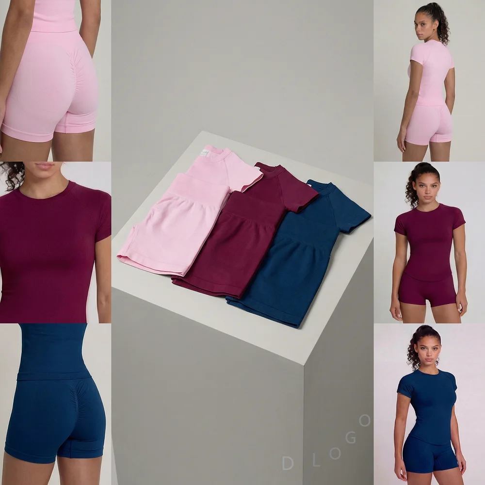 2 pieces Active wear Fitness pants Impact Short Sleeve Top Running short-sleeved shirts Yoga sets D Customizable
2 pieces Active wear Fitness pants Impact Short Sleeve Top Running short-sleeved shirts Yoga sets D Customizable