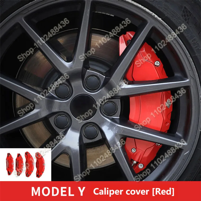 For 2020-2024 Tesla Model Y Brake Caliper Cover (4-piece set) Modification Special Aluminum Alloy Wheel Caliper Cover
For 2020-2024 Tesla Model Y Brake Caliper Cover (4-piece set) Modification Special Aluminum Alloy Wheel Caliper Cover