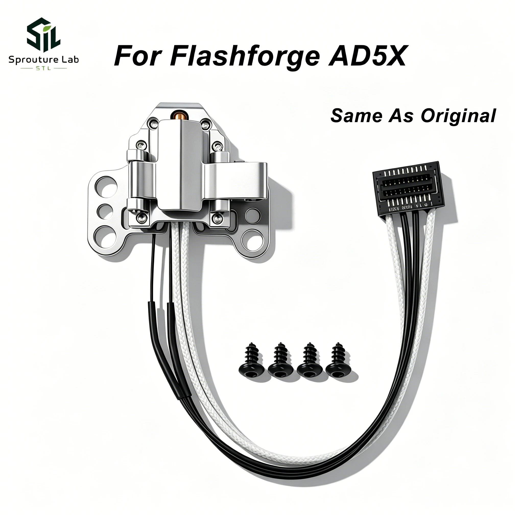 Ad5x Hotend Heating Assembly for Flashforge AD5X Hot End Heating Component with Heater Cartridge Thermistor Extruder Accessories
Ad5x Hotend Heating Assembly for Flashforge AD5X Hot End Heating Component with Heater Cartridge Thermistor Extruder Accessories