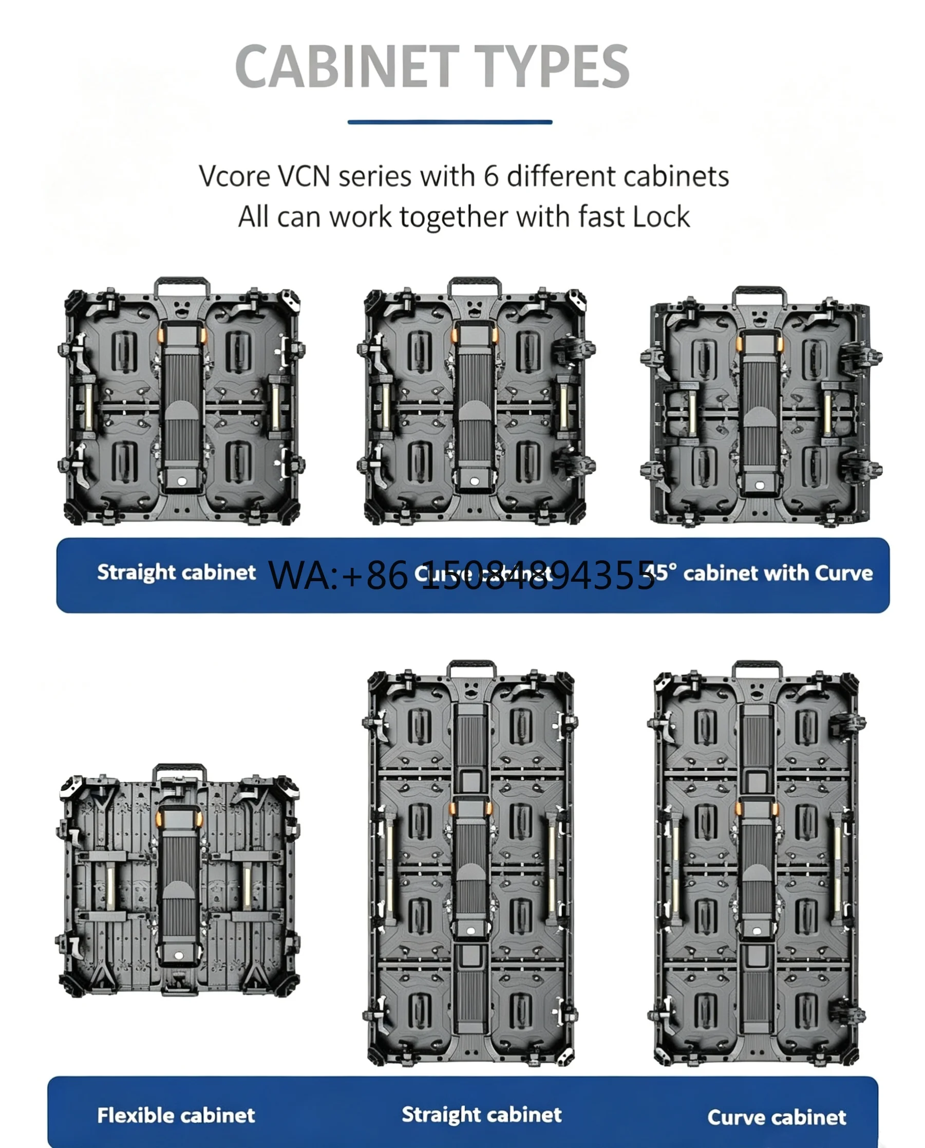 Most Popular VCN Series 6-in-1 LED Rental Display Fast Lock Flexible Curved Creative Shape LED Panel Screen
Most Popular VCN Series 6-in-1 LED Rental Display Fast Lock Flexible Curved Creative Shape LED Panel Screen