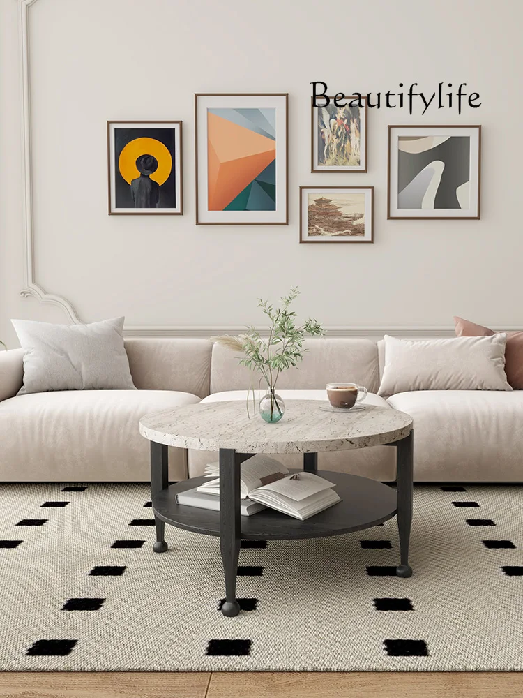 Home Retro round Coffee Table Ash Wood Living Room round Distressed Nordic Furniture Solid Wood Small Table
Home Retro round Coffee Table Ash Wood Living Room round Distressed Nordic Furniture Solid Wood Small Table