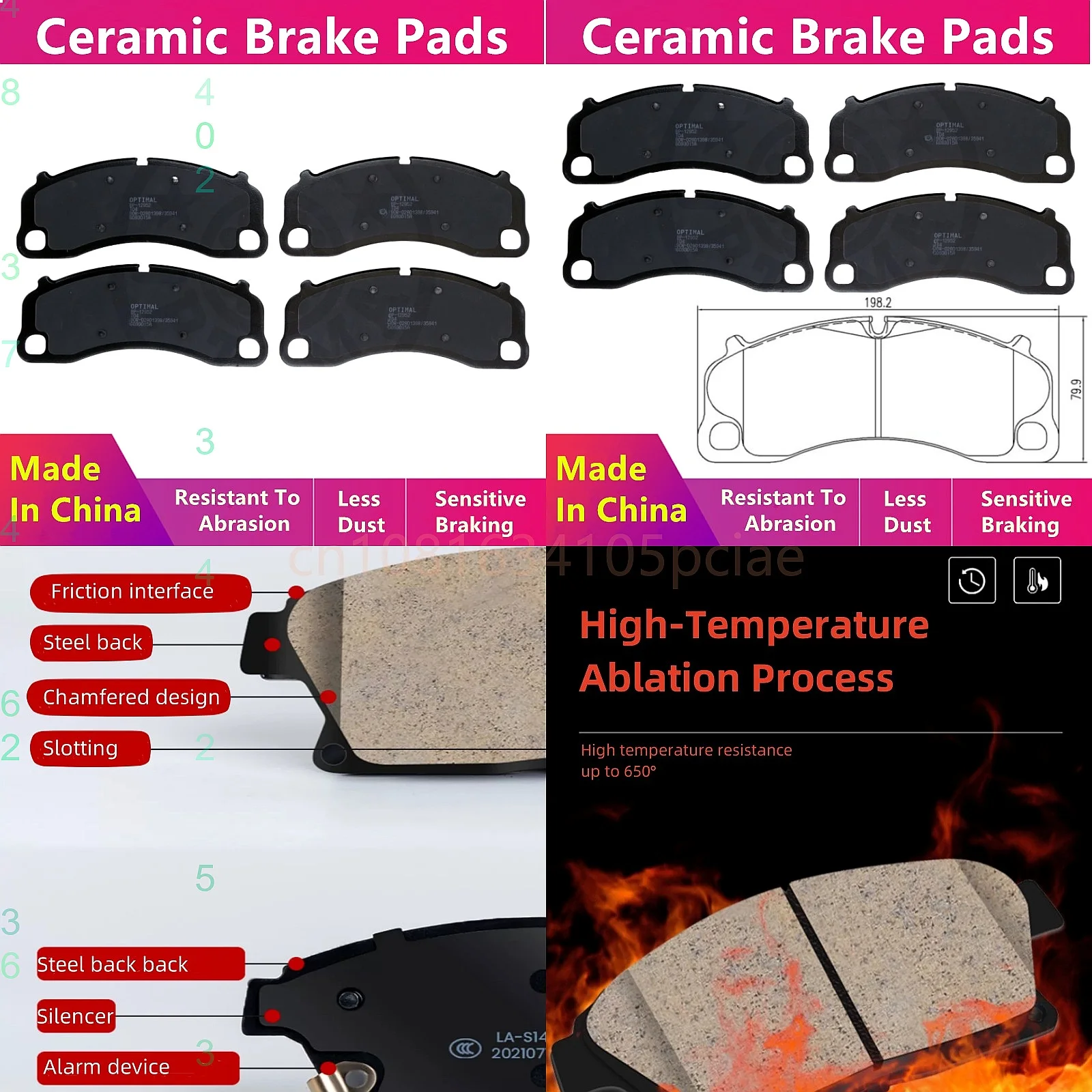 Front Brake Pads 22047 For Porsche 718 Cayman GT4 911 GT3 RS High Performance
Front Brake Pads 22047 For Porsche 718 Cayman GT4 911 GT3 RS High Performance