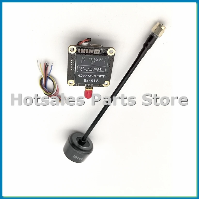 VTX-F8 3,3G 4500 мВт VTX 64 канала (3060-3500 МГц) FPV Беспроводной передатчик передачи изображения на большие расстояния, установка башни-VVNB
VTX-F8 3,3G 4500 мВт VTX 64 канала (3060-3500 МГц) FPV Беспроводной передатчик передачи изображения на большие расстояния, установка башни-VVNB