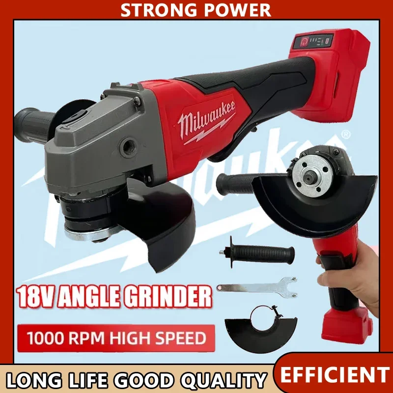 Milwaukee 125mm Brushless Angle Grinder Cordless Electric Power Tools with No-Lock Paddle Switch for Polishing And Cutting
Milwaukee 125mm Brushless Angle Grinder Cordless Electric Power Tools with No-Lock Paddle Switch for Polishing And Cutting