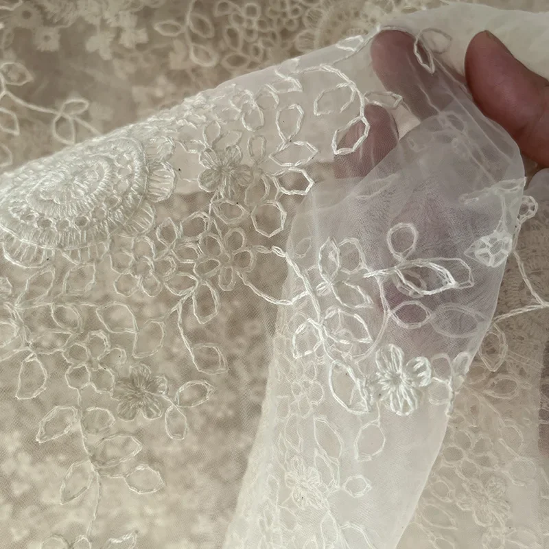 Floral French Style Lace Embroidered Tulle Wedding Dress Fabric Lace Fabric Bridal Wedding Veil
Floral French Style Lace Embroidered Tulle Wedding Dress Fabric Lace Fabric Bridal Wedding Veil