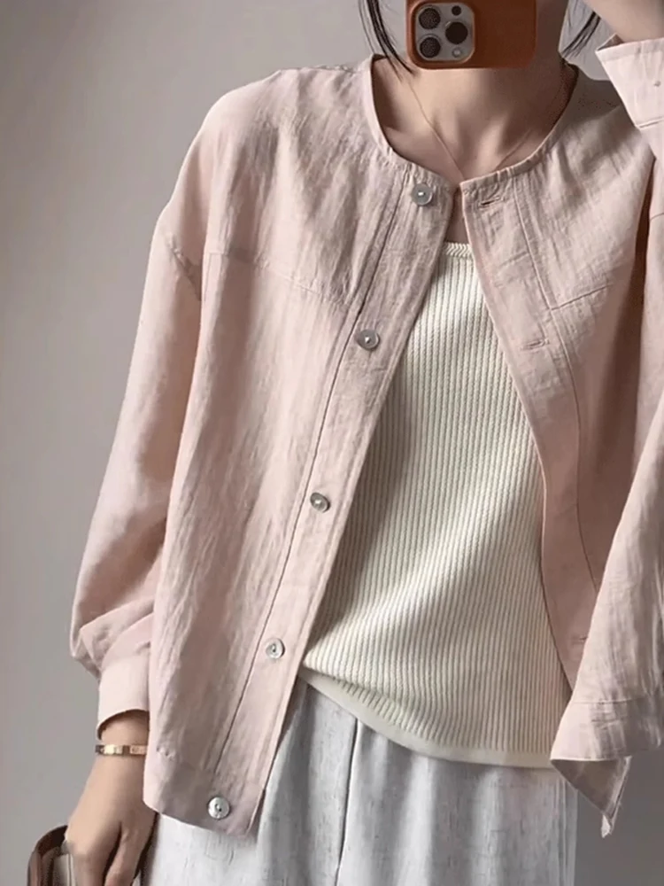 Sun Protection Cotton Linen Loose Fit Long Sve irt Women's Summer Trendy Top Brand Button Euro Sle Thin irt
Sun Protection Cotton Linen Loose Fit Long Sve irt Women's Summer Trendy Top Brand Button Euro Sle Thin irt