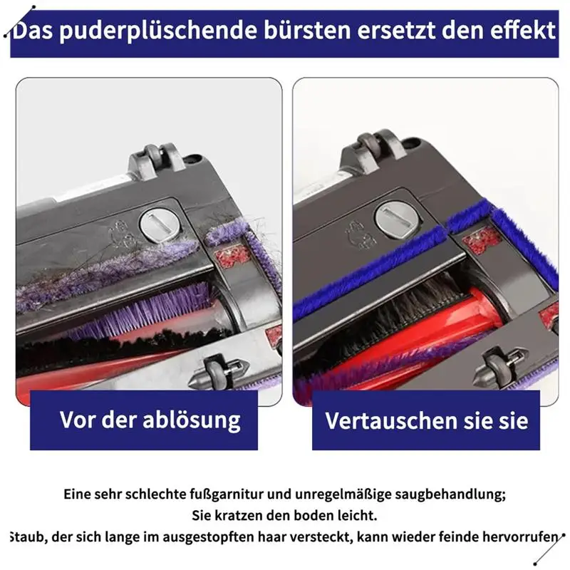 Мягкие плюшевые полоски, сменные ролики оси для пылесосов Dyson V6, V7, V8, V10, V11, аксессуары для чистящей головки
Мягкие плюшевые полоски, сменные ролики оси для пылесосов Dyson V6, V7, V8, V10, V11, аксессуары для чистящей головки