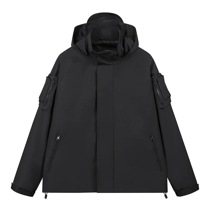 Мужская куртка-карго, осенняя водонепроницаемая ветрозащитная карманная мужская верхняя одежда с длинным рукавом на молнии, уличное походное пальто с капюшоном для молодых людей
Мужская куртка-карго, осенняя водонепроницаемая ветрозащитная карманная мужская верхняя одежда с длинным рукавом на молнии, уличное походное пальто с капюшоном для молодых людей