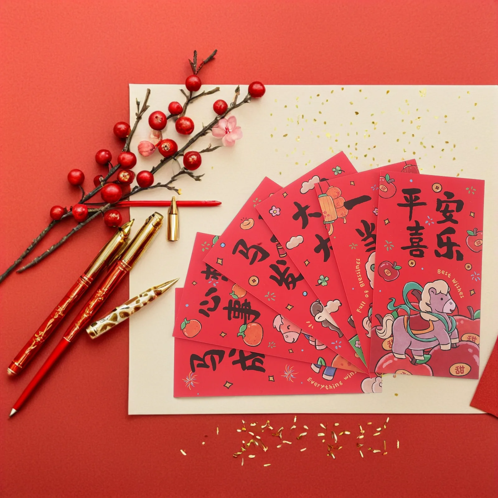 36 Pcs Red Packet New Chinese Packets Hongbao Envelope Envelopes Lunar Lucky Money 
36 Pcs Red Packet New Chinese Packets Hongbao Envelope Envelopes Lunar Lucky Money