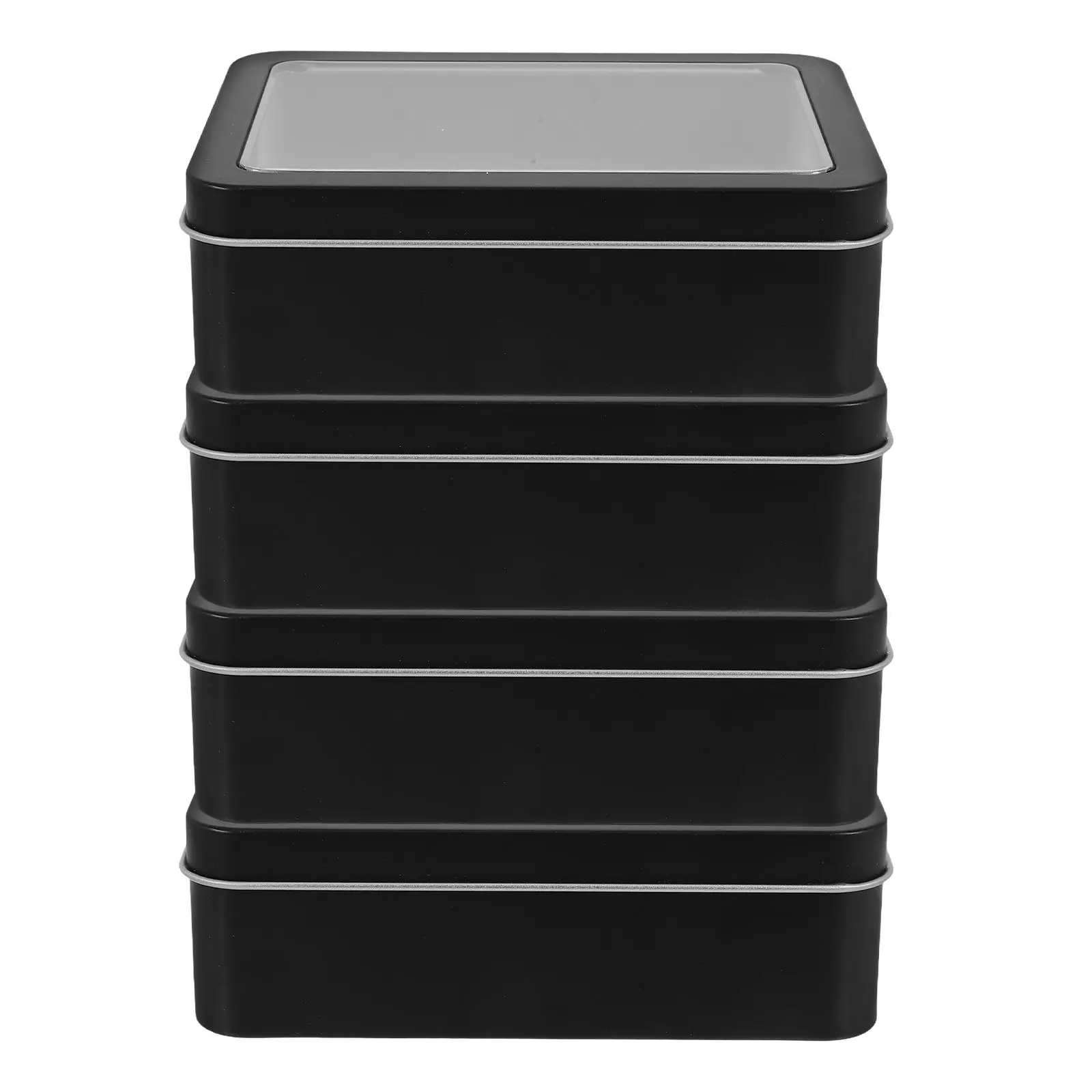 4 Pcs Tinplate Box Rectangular Storage Containers Clear Window Lid Small Metal Tins Packing Holiday Snack Boxes Sturdy Biscuit
4 Pcs Tinplate Box Rectangular Storage Containers Clear Window Lid Small Metal Tins Packing Holiday Snack Boxes Sturdy Biscuit