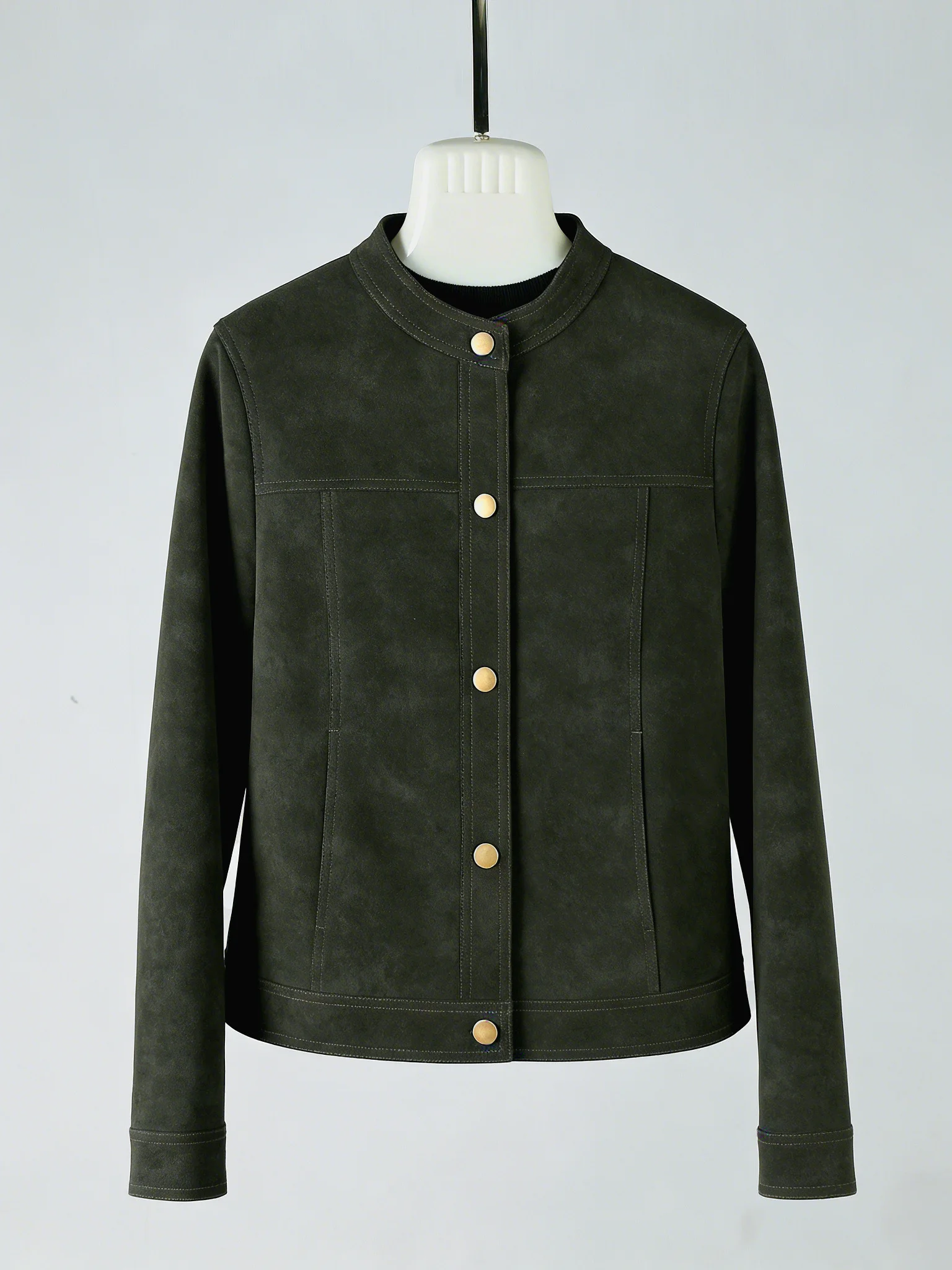Fashionable Short Suede Jacket Women's Leather Outerwear Spring Autumn New Style 2026 Trendy Small Size High-End Feeling Coat
Fashionable Short Suede Jacket Women's Leather Outerwear Spring Autumn New Style 2026 Trendy Small Size High-End Feeling Coat