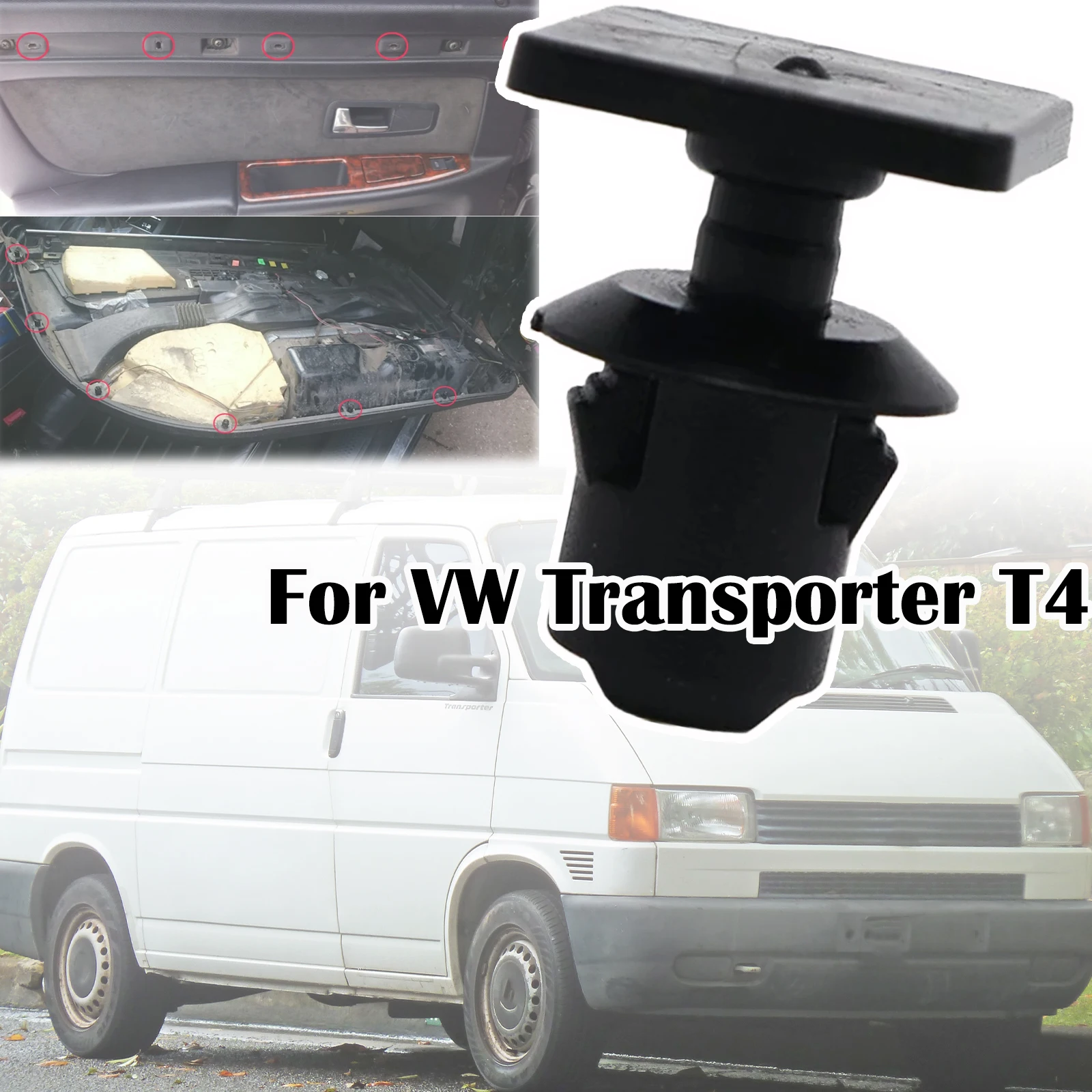 For VW Transporter T4 T5 Car Door Panel Card Clip Roof Repair Headliner Fixing Retainer Lining Rivet 1990 1991 1992 1993 - 2015
For VW Transporter T4 T5 Car Door Panel Card Clip Roof Repair Headliner Fixing Retainer Lining Rivet 1990 1991 1992 1993 - 2015