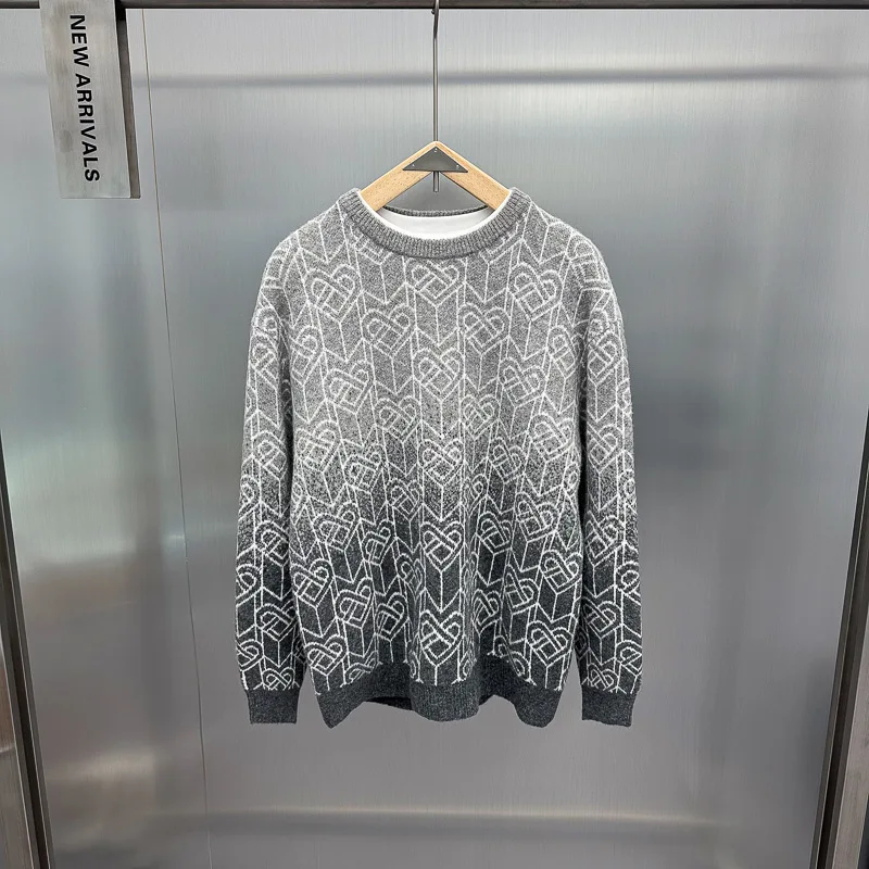 Original Design Spring 2025 adient Knit Sweater Loose Overhead Lazy Brand Men's Faion Urban Sle Long Sve round Ne
Original Design Spring 2025 adient Knit Sweater Loose Overhead Lazy Brand Men's Faion Urban Sle Long Sve round Ne