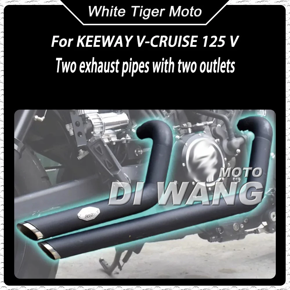 For BENDA KEEWAY V-CRUISE 125 V 302 C VH Modified Style Dual Out Stainless Steel Slant Tip Exhaust Pipe Straight Muffler
For BENDA KEEWAY V-CRUISE 125 V 302 C VH Modified Style Dual Out Stainless Steel Slant Tip Exhaust Pipe Straight Muffler