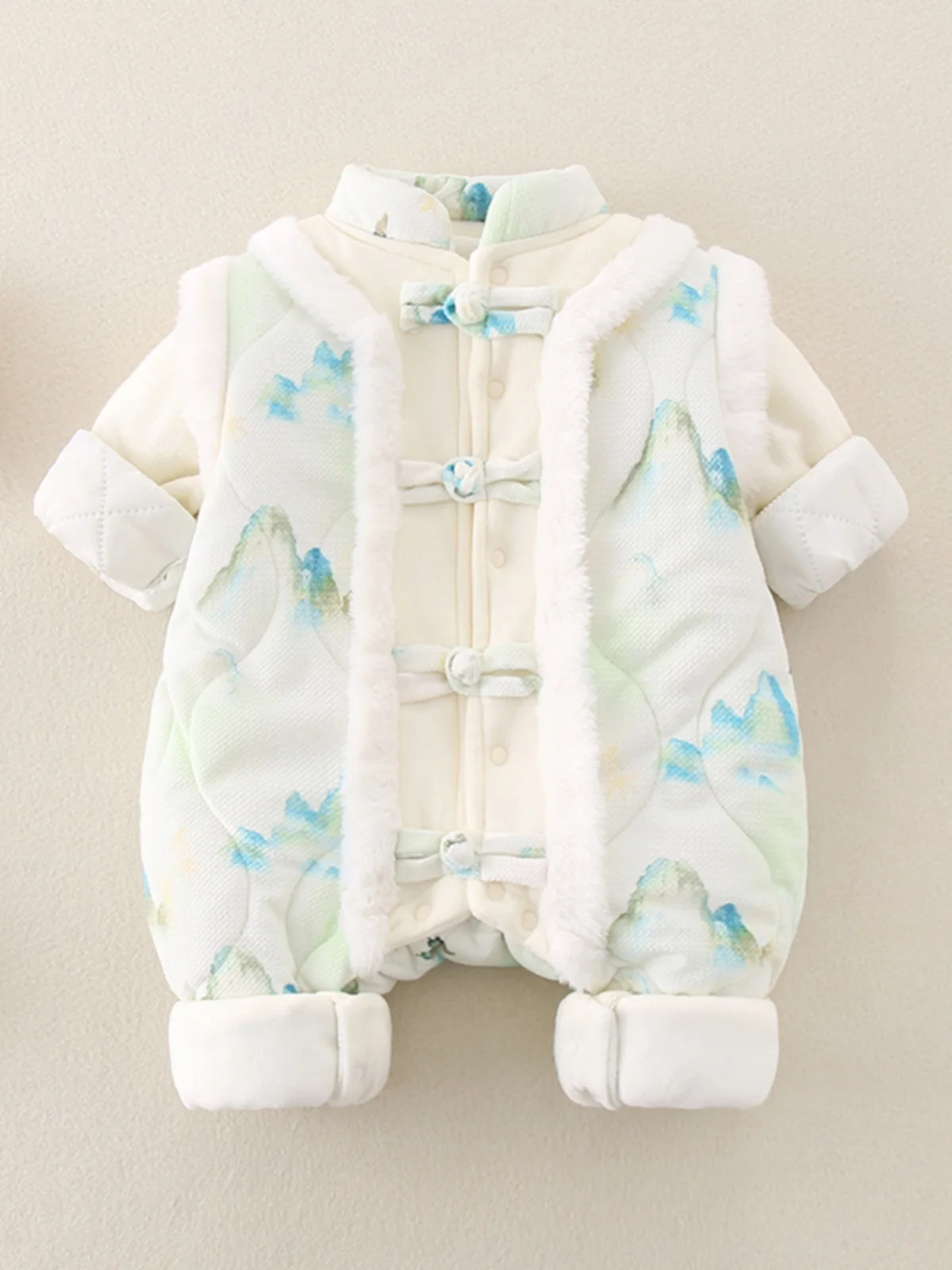 Thiened Winter Clothes for Babies Overall Outfit Fce Lined Outdoor Warm Climb Clothes ex New Sle Baby Hanfu
Thiened Winter Clothes for Babies Overall Outfit Fce Lined Outdoor Warm Climb Clothes ex New Sle Baby Hanfu