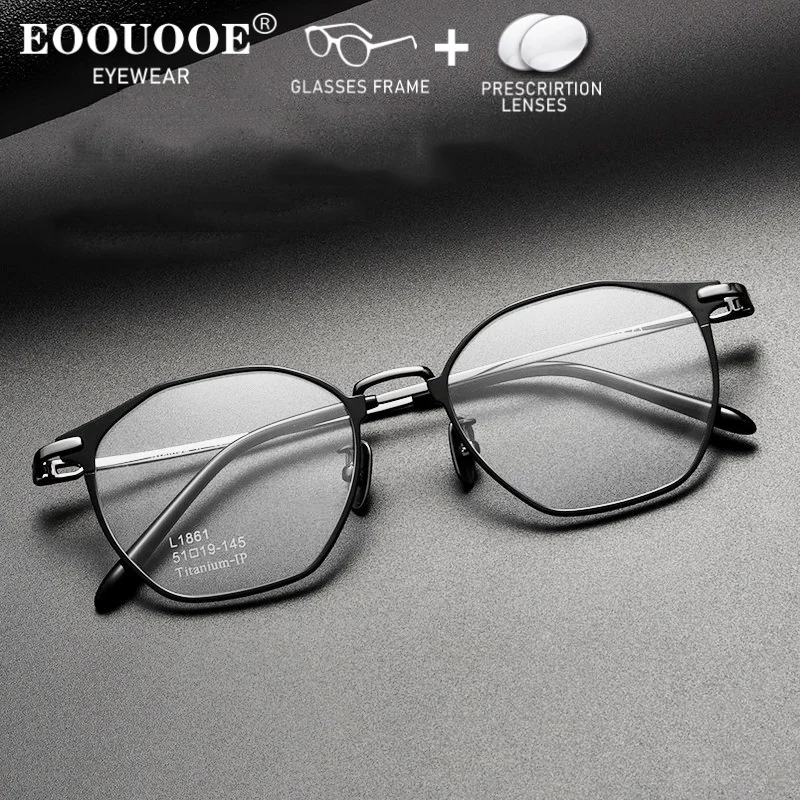 Women Pure Titanium Vintage Design Eyeglass With Prescription Lenses Myopia Progressive Photochromism Men Eyewear Polygon 
Women Pure Titanium Vintage Design Eyeglass With Prescription Lenses Myopia Progressive Photochromism Men Eyewear Polygon