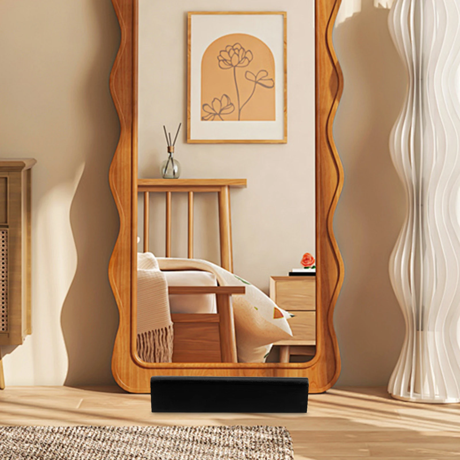 Wood Full Length Mirror Stand Black 30cm Long 3 55cm Slot Smooth Safe Reusable Display Support Floor Holder Mirror Base
Wood Full Length Mirror Stand Black 30cm Long 3 55cm Slot Smooth Safe Reusable Display Support Floor Holder Mirror Base