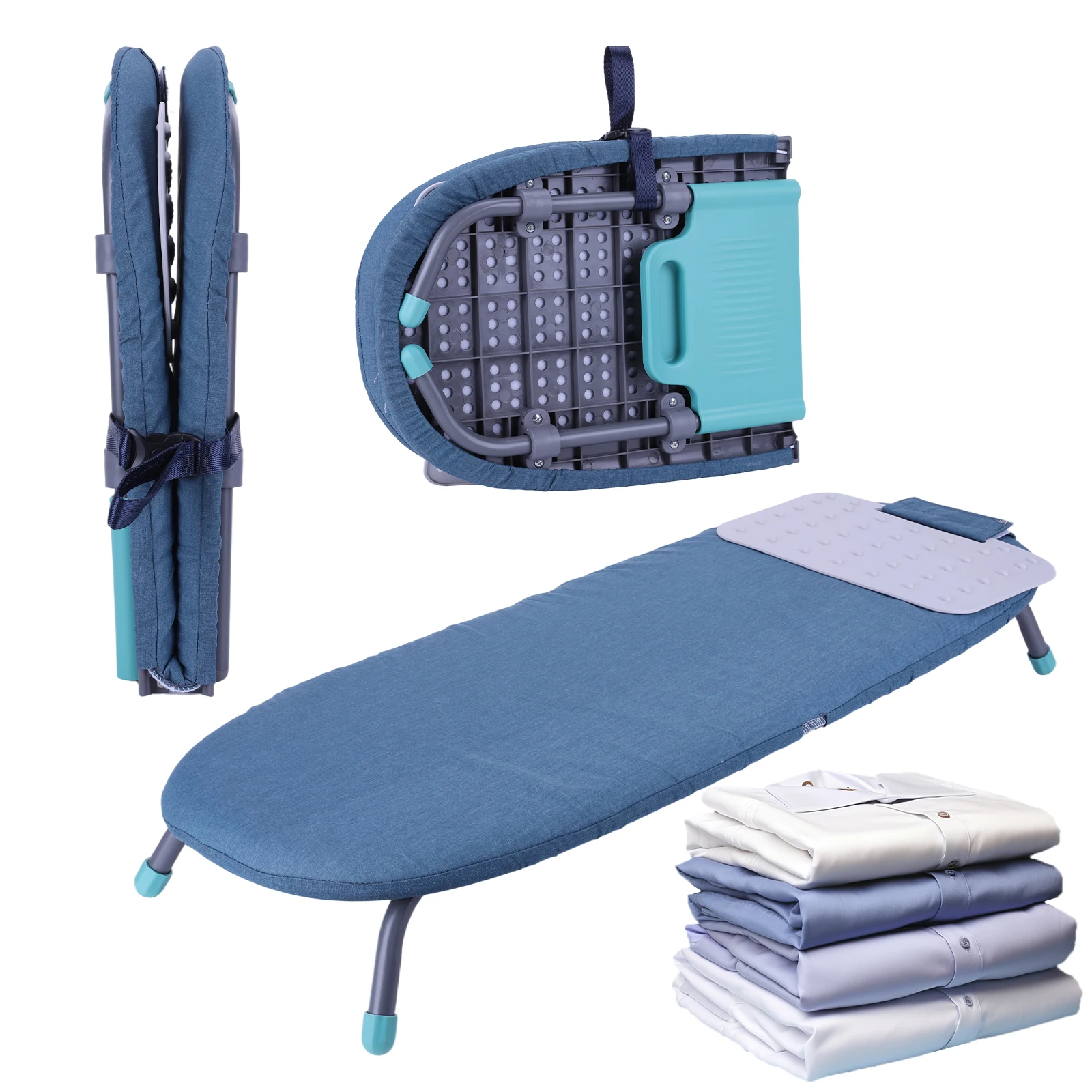 Travel Compact Ironing Table Metal Mesh Panel Space-Saving Ironing Board with Iron Mat Non-Slip Feet Set for Dorm Rooms RVs Travel Apartments (Blue with silicone pad)
Travel Compact Ironing Table Metal Mesh Panel Space-Saving Ironing Board with Iron Mat Non-Slip Feet Set for Dorm Rooms RVs Travel Apartments (Blue with silicone pad)