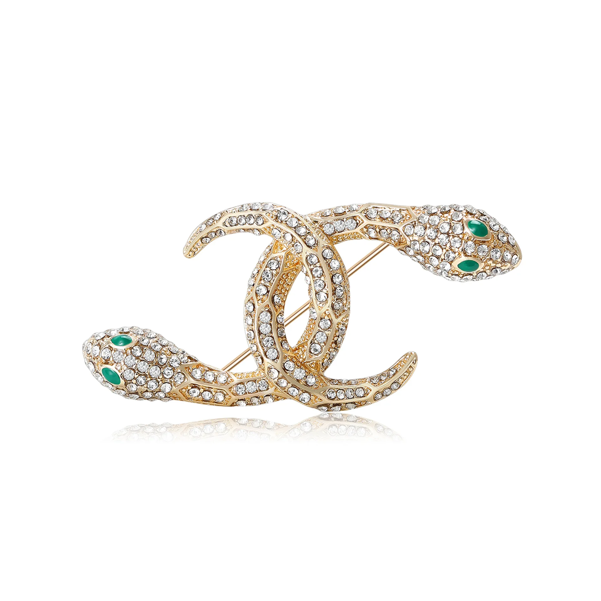 Rhinestone Double C Snake Brooch, Suitable For Both Men And Women, Banquet Dress Decoration, Friend Gift Jewelry Accessory
Rhinestone Double C Snake Brooch, Suitable For Both Men And Women, Banquet Dress Decoration, Friend Gift Jewelry Accessory