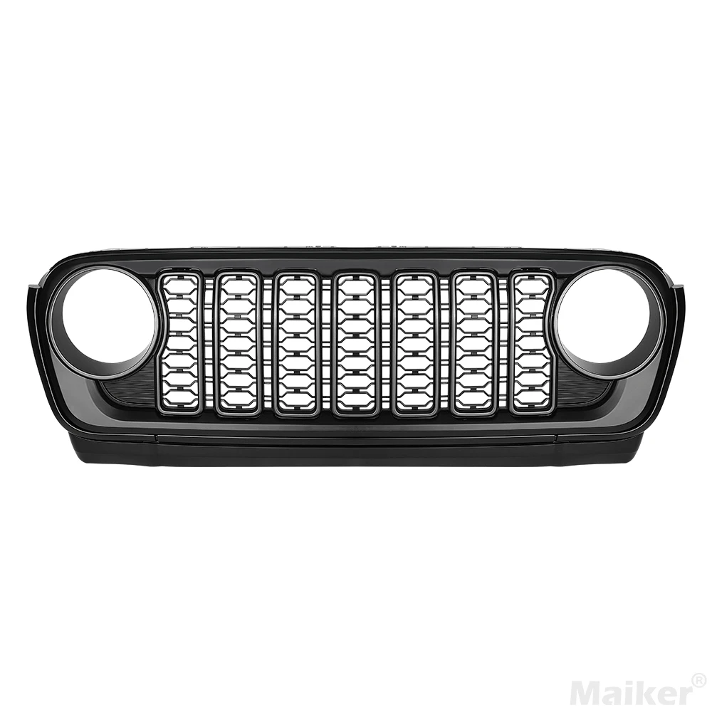 Front Mesh Grille Grid Grill for 2018-2024 Jeep Wrangler Rubicon Sahara Sport JL/JT Without Camera Hole Black Plastic
Front Mesh Grille Grid Grill for 2018-2024 Jeep Wrangler Rubicon Sahara Sport JL/JT Without Camera Hole Black Plastic