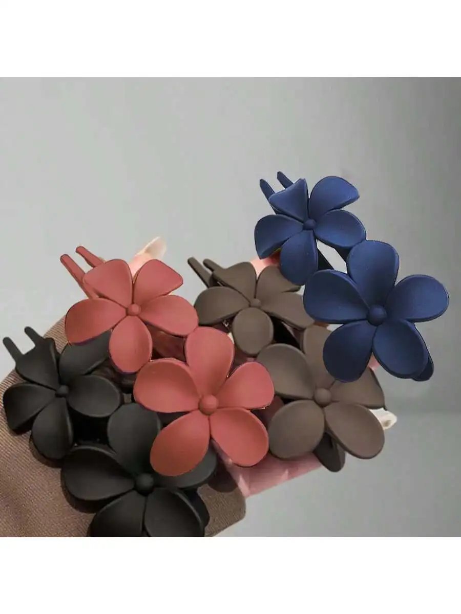 4pcs Matte Floral Hair Clips For Women Non-Slip Hairgrips Elegant Hair Accessories
4pcs Matte Floral Hair Clips For Women Non-Slip Hairgrips Elegant Hair Accessories