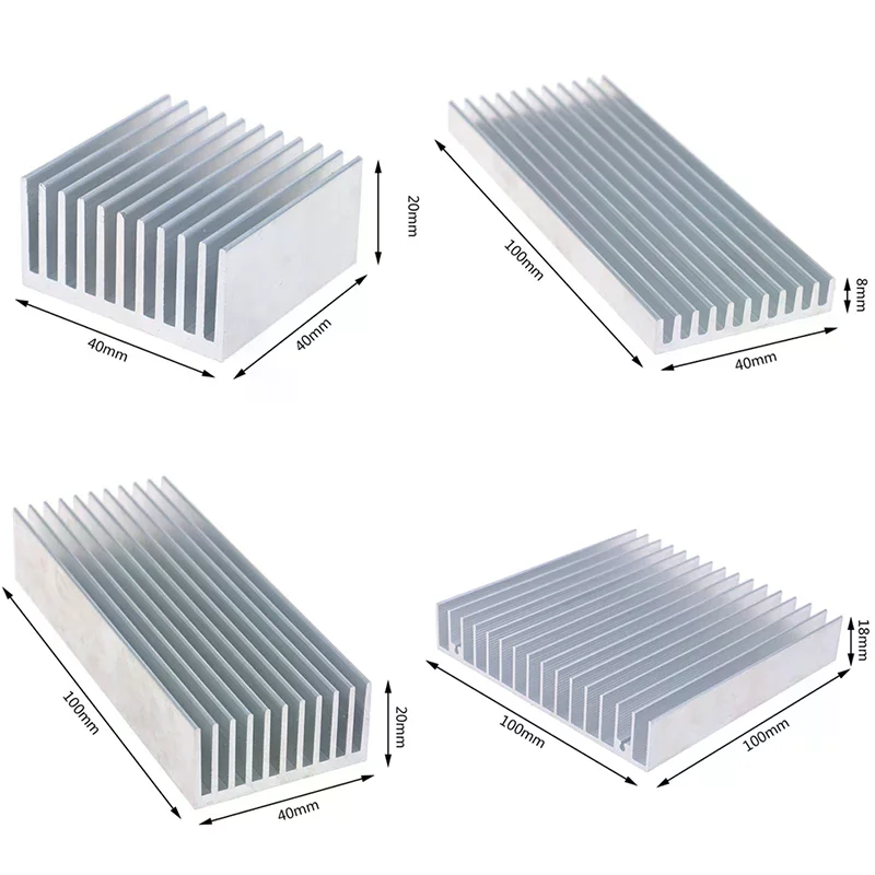 Extruded Aluminum Heatsink For High Power LED IC Chip Cooler Radiator Heat Sink
Extruded Aluminum Heatsink For High Power LED IC Chip Cooler Radiator Heat Sink