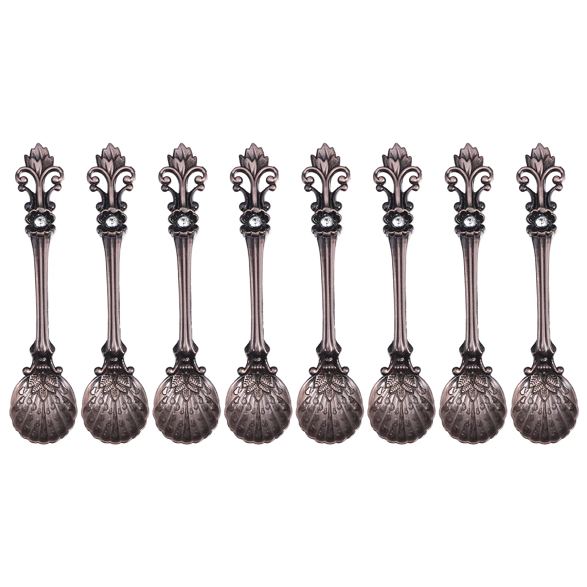 8 Pcs Vintage Copper Coffee Spoon Elegant Mixing Teaspoon Stirring Dessert Serving Retro Kitchen Bar Accessories
8 Pcs Vintage Copper Coffee Spoon Elegant Mixing Teaspoon Stirring Dessert Serving Retro Kitchen Bar Accessories