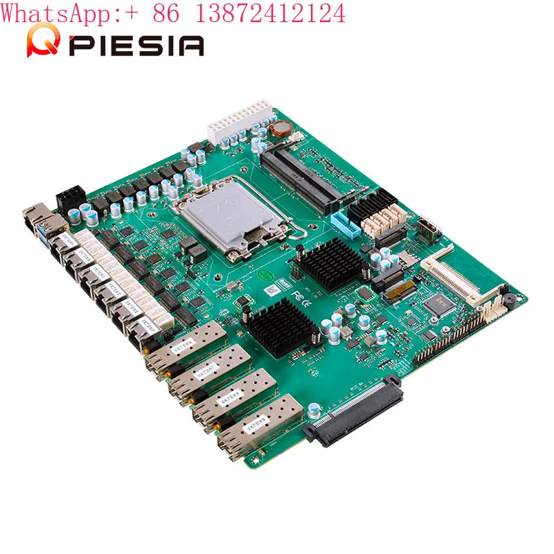 Piesia OEM 12th Gen 6 Lan 4*10g SFP Firewall Pfsense Motherboard LGA 1700 H610 H670 Q670 2*DDR4 Industrial 1U Server Motherboard
Piesia OEM 12th Gen 6 Lan 4*10g SFP Firewall Pfsense Motherboard LGA 1700 H610 H670 Q670 2*DDR4 Industrial 1U Server Motherboard