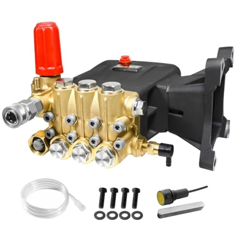 Насос для мойки высокого давления 3600-4200 PSI, сменный, 4 GPM, трехпоршневой, горизонтальный, с валом 1 дюйм, для бензиновых моек высокого давления
Насос для мойки высокого давления 3600-4200 PSI, сменный, 4 GPM, трехпоршневой, горизонтальный, с валом 1 дюйм, для бензиновых моек высокого давления