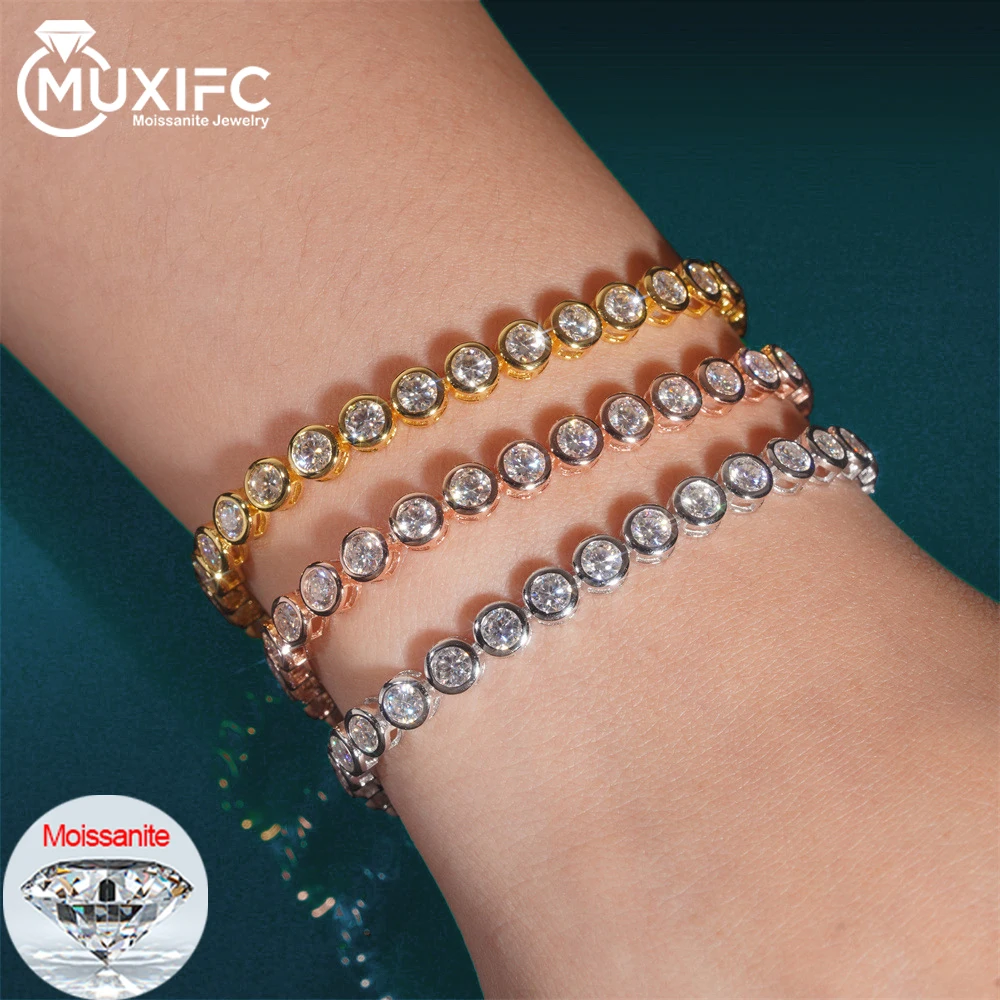 MUXIFC Round Bubble Moissanite Bracelet 925 Sterling Silver Tennis Bracelet for Woman Men Hip Hop Chain with GRA Party Jewelry
MUXIFC Round Bubble Moissanite Bracelet 925 Sterling Silver Tennis Bracelet for Woman Men Hip Hop Chain with GRA Party Jewelry