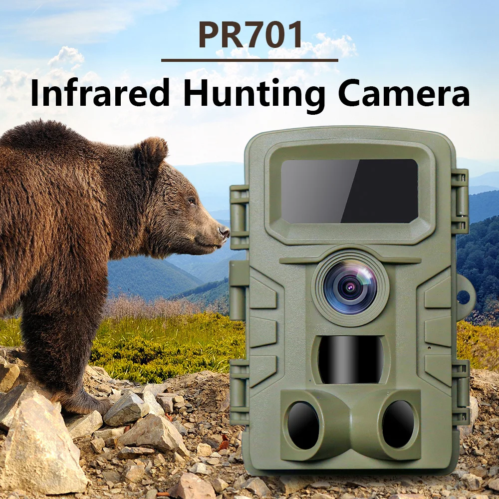 PR701 Wildlife IR Hunting Camera 4K video 48MP Trap Fast Trigger Time IP66 Waterproof for Outdoor Wildlife Security Monitoring
PR701 Wildlife IR Hunting Camera 4K video 48MP Trap Fast Trigger Time IP66 Waterproof for Outdoor Wildlife Security Monitoring