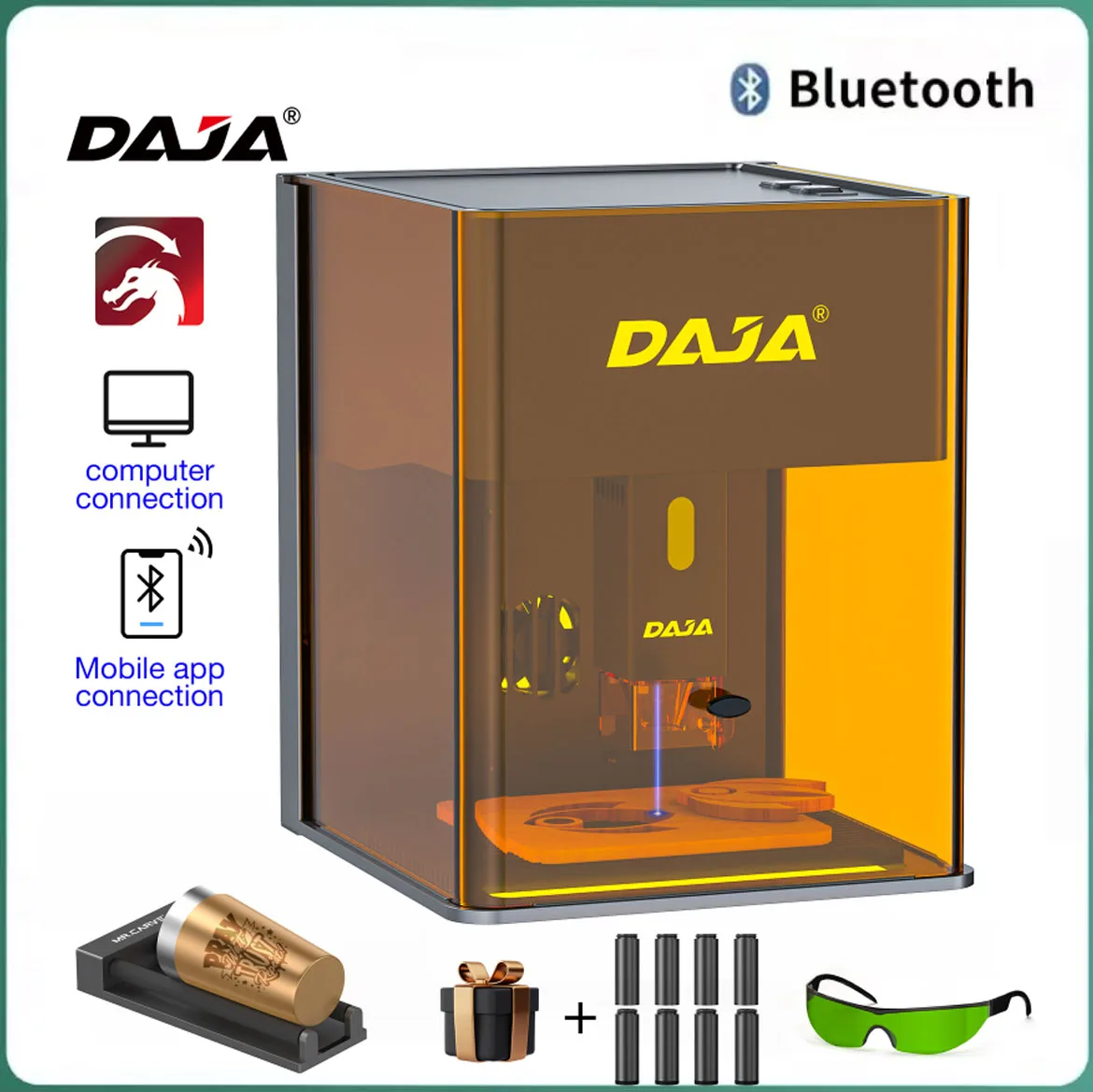 DAJA DJ6 Pro лазерный гравер Bluetooth портативный безопасный гравировальный станок принтер деревообрабатывающий инструмент черный акрил кожа пластик
DAJA DJ6 Pro лазерный гравер Bluetooth портативный безопасный гравировальный станок принтер деревообрабатывающий инструмент черный акрил кожа пластик