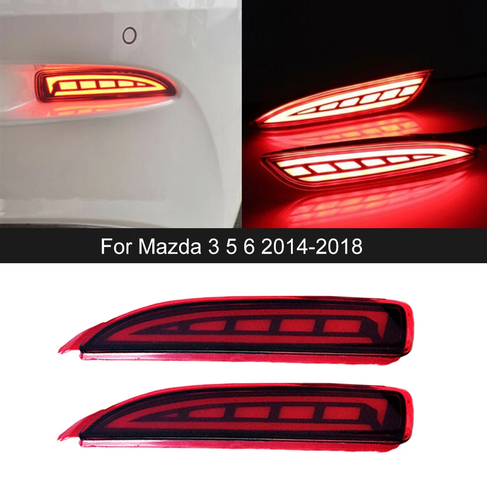 2pcs Car LED Rear Fog Lamp Bumper Light For Mazda 3 5 6 2014-2018 Multi-function Auto Brake Light Dynamic Turn Signal Reflector
2pcs Car LED Rear Fog Lamp Bumper Light For Mazda 3 5 6 2014-2018 Multi-function Auto Brake Light Dynamic Turn Signal Reflector