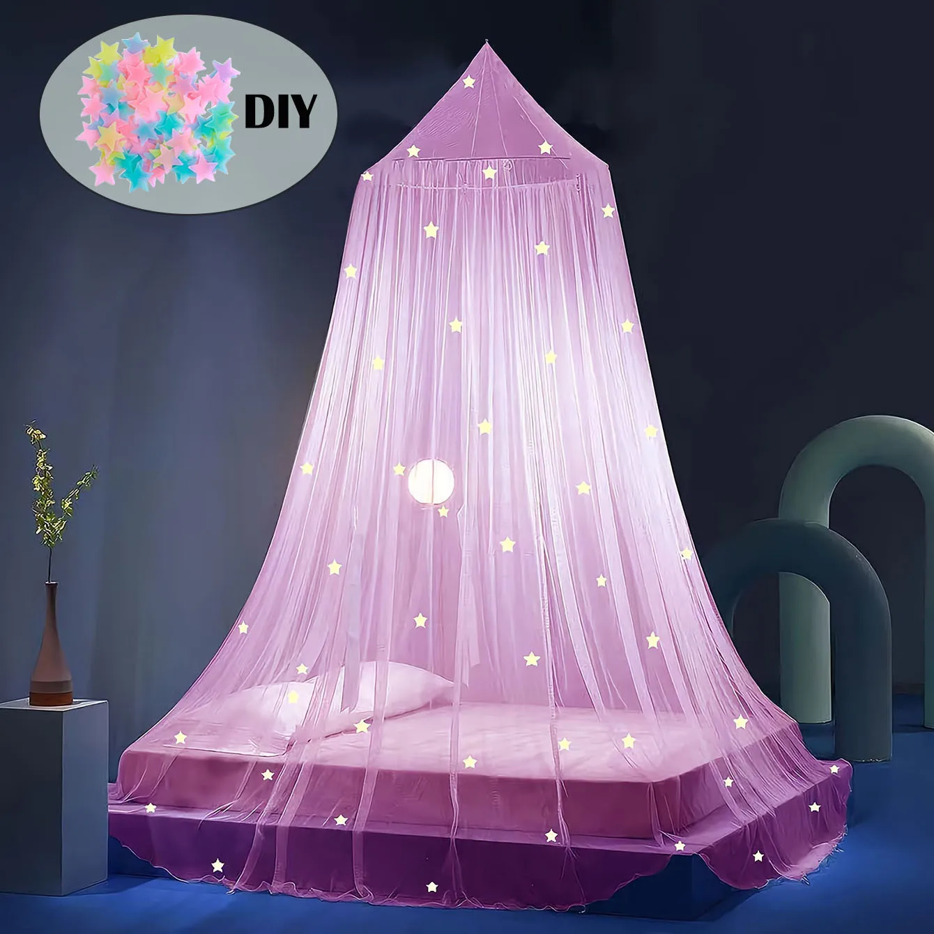 Светящаяся купольная москитная сетка для детской кроватки, складная, с наклейками-звездами, для детской кроватки, подвесная, в стиле принцессы, для кровати
Светящаяся купольная москитная сетка для детской кроватки, складная, с наклейками-звездами, для детской кроватки, подвесная, в стиле принцессы, для кровати